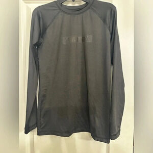 Elite Sports Rash Guard,Full Sleeve Compression BJJ Youth,  2XL ,black